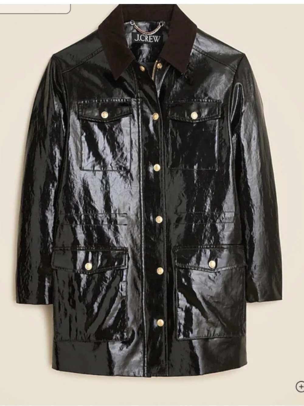 J.Crew Collection Laminated Linen Barn Jacket